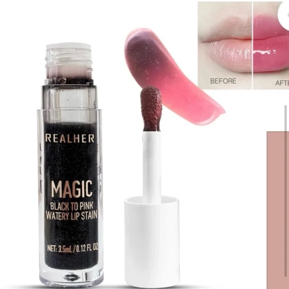 RealHer Black to Pink Glossy Lip Stain